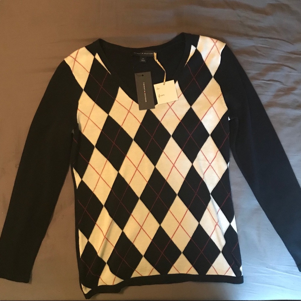 Tommy Hilfiger Women's Argyle Sweater